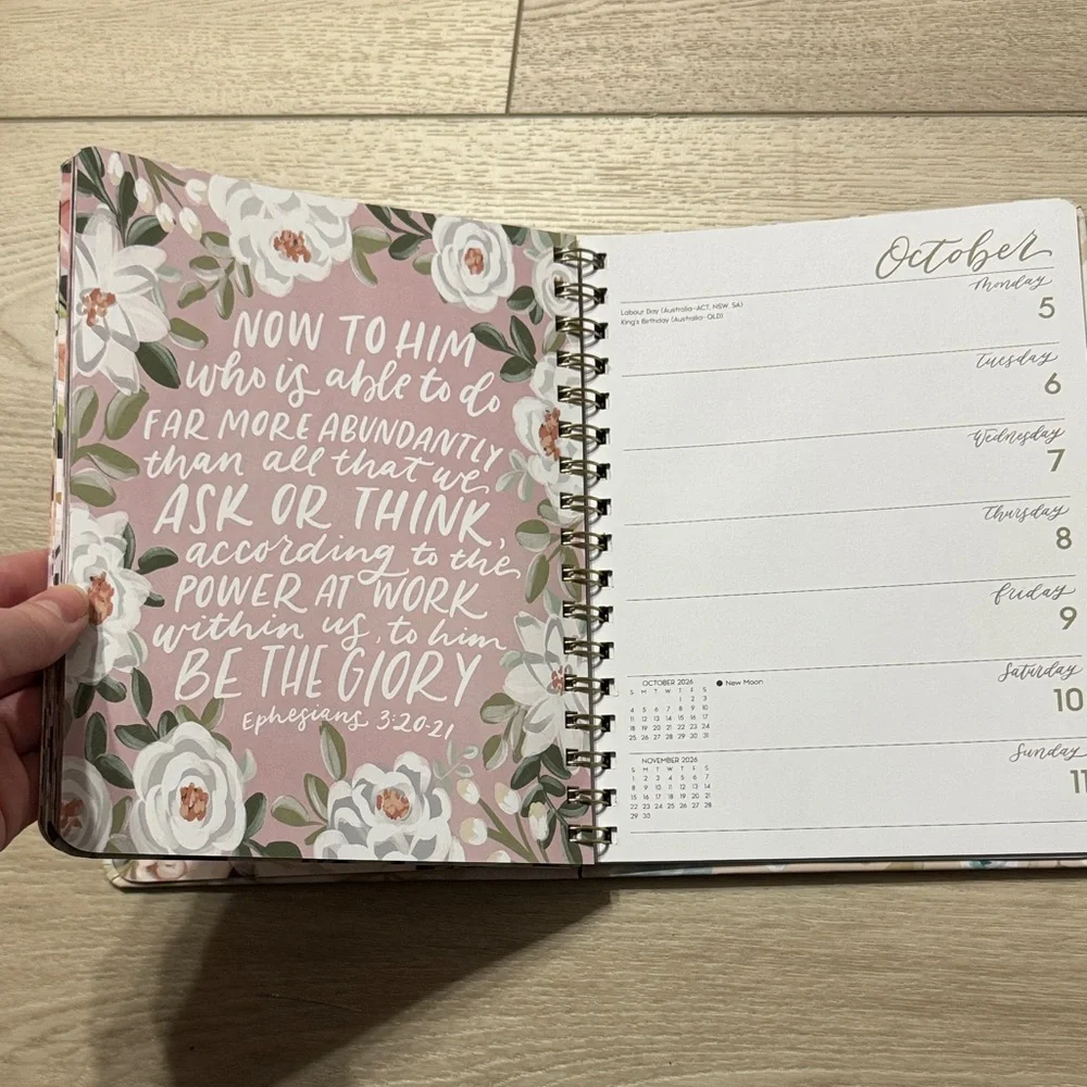 NWT-Scriptures & Florals 2026 Planner